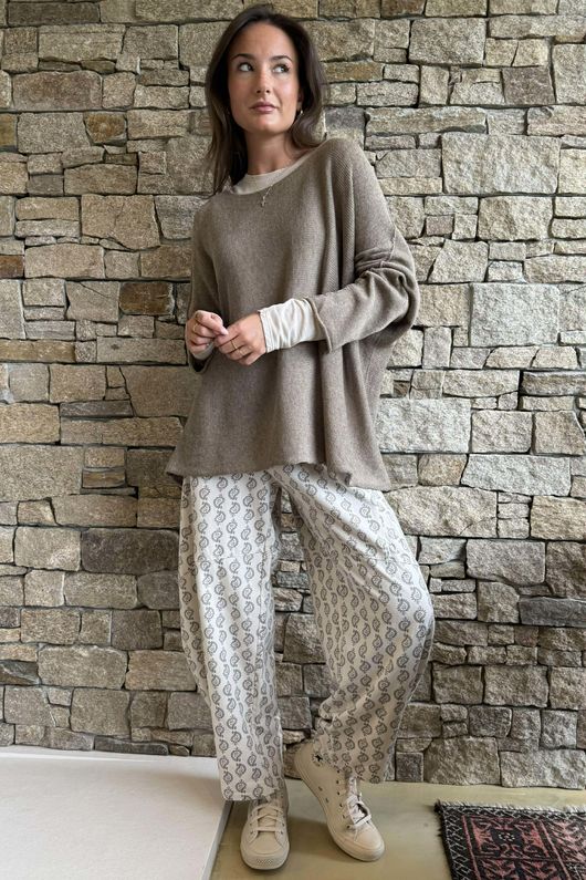 Conrad Slouch Cotton Knit Earth